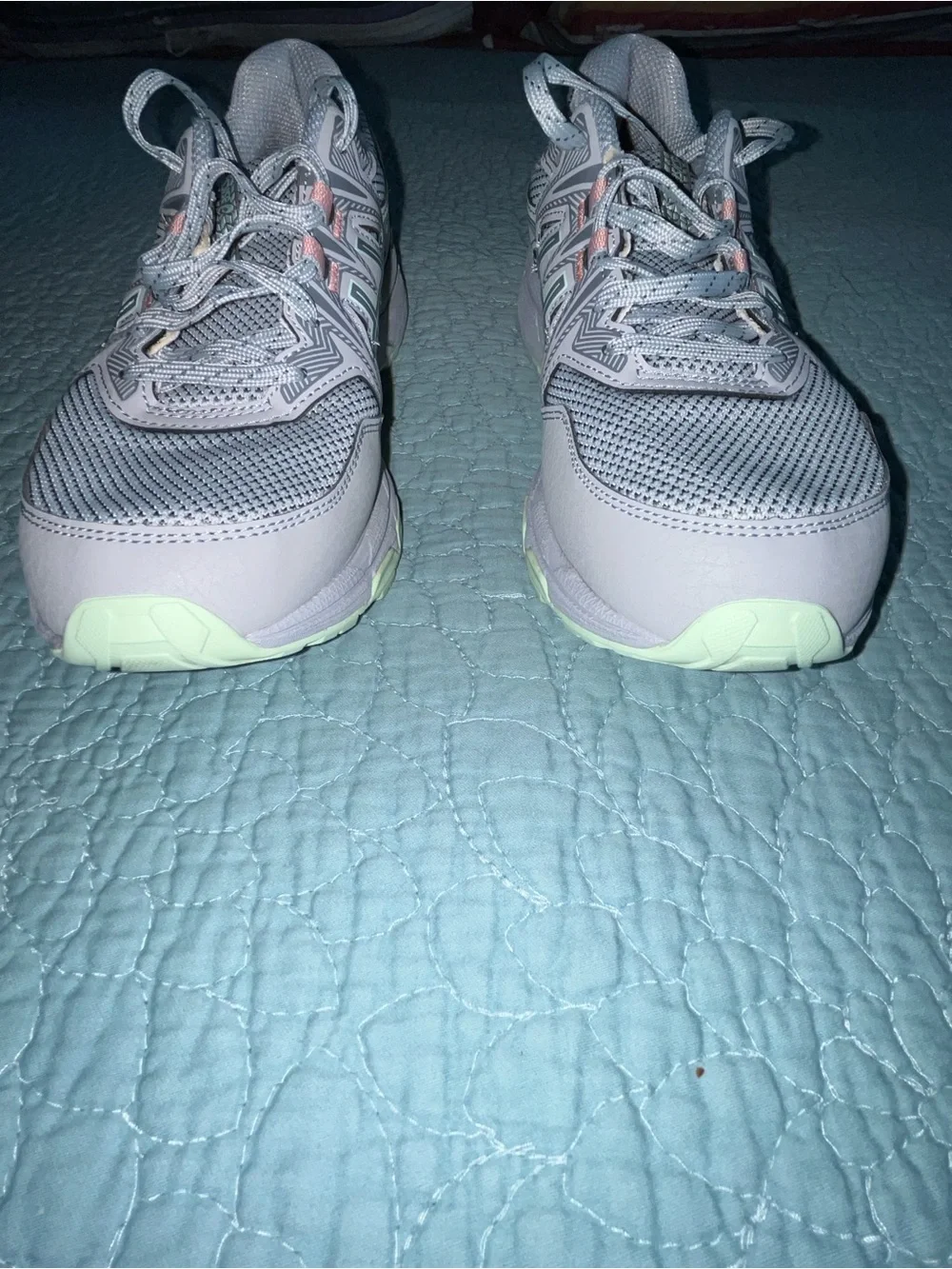 Asics Womens Gel Venture 8 1012B231 Gray/Teal Running Shoes Sneakers Size 9.5 W